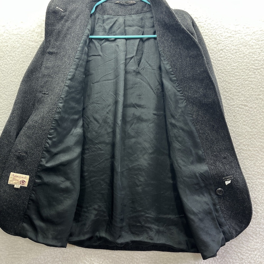 International Scene Coat Womens 7/8 Gray Wool Blend Yogoslavia Classic Vintage - Picture 13 of 16